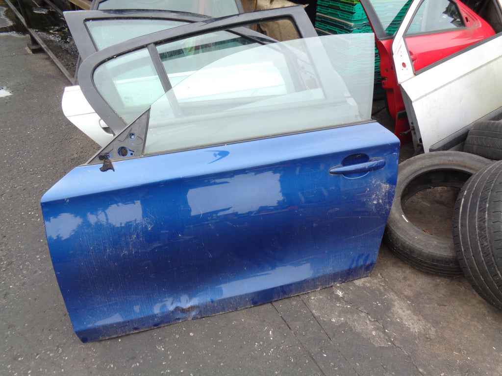 BMW 1 SERIES E81 E82 NS PASSENGER SIDE FRONT COMPLETE DOOR BLUE