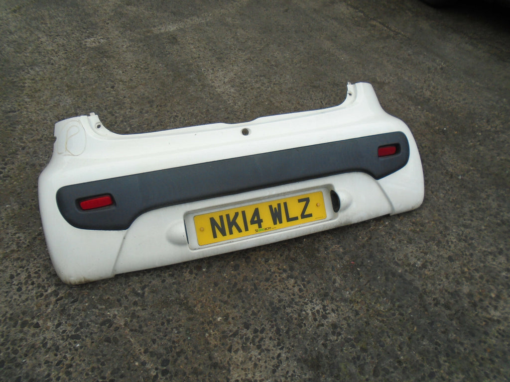 CITROEN C1 MK2 2014 3 DOOR REAR BUMPER COMPLETE WHITE