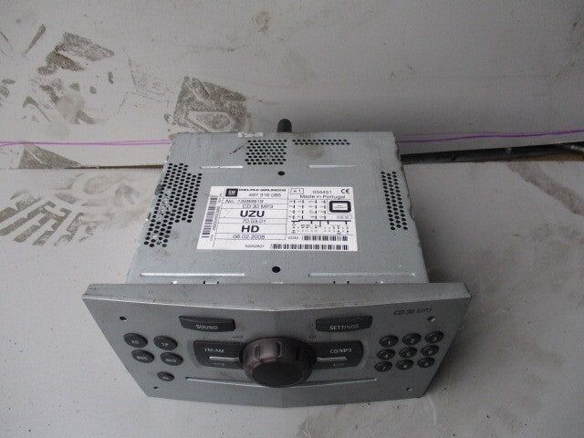VAUXHALL CORSA D 2010 RADIO CD PLAYER STEREO HEAD UNIT 13289919