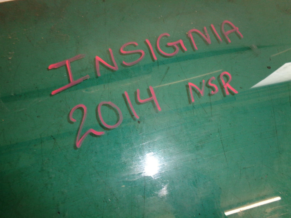 VAUXHALL INSIGNIA 2014 NSR PASSENGER SIDE REAR DOOR WINDOW GLASS