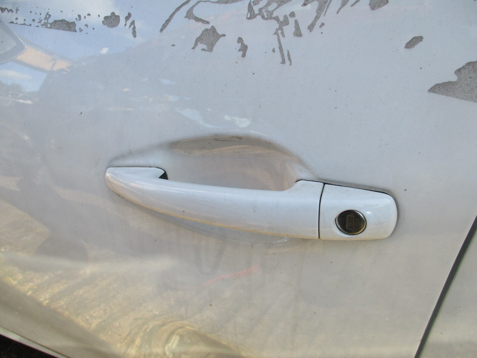 PEUGEOT 208 2017 5 DOOR NSF PASSENGER SIDE FRONT EXTERIOR DOOR HANDLE WHITE EWP