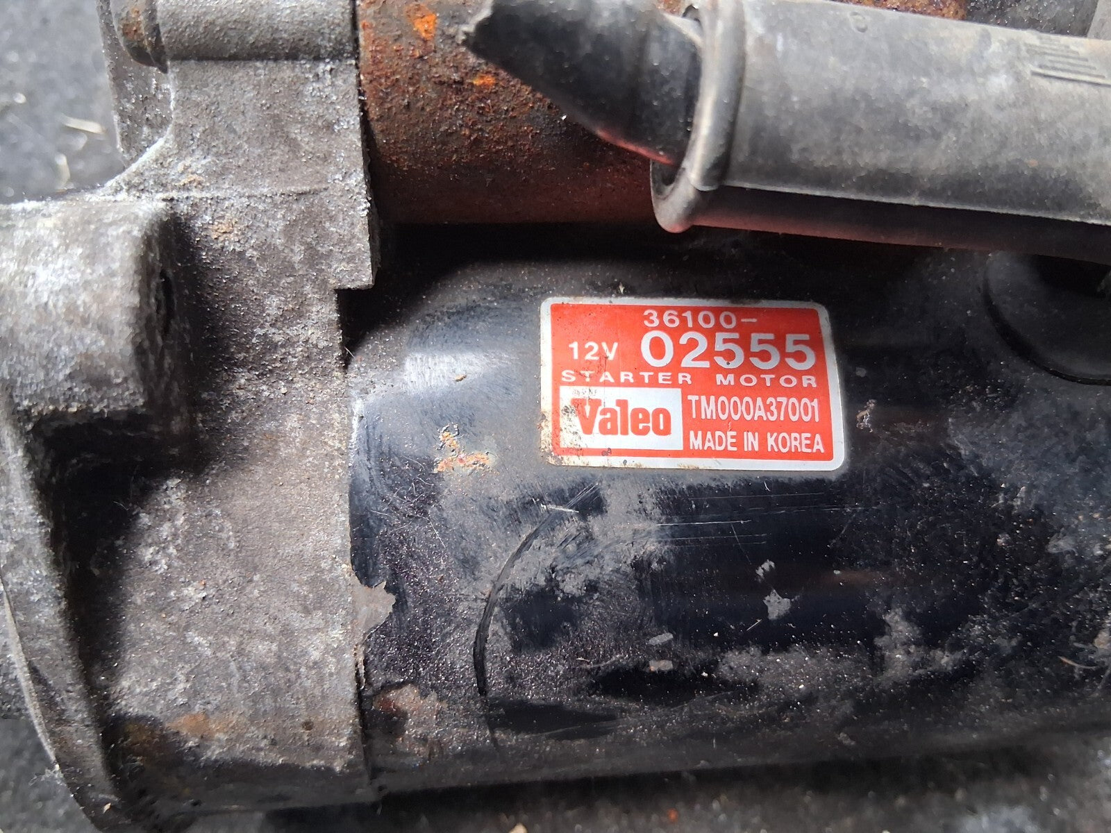 HYUNDAI I20 MK2 2016 1.2 PETROL STARTER MOTOR TM000A37001