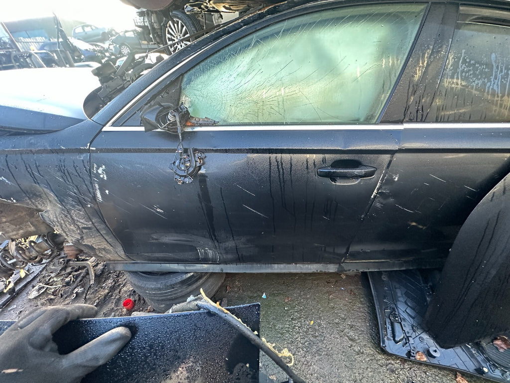 2017 AUDI A6 C7 OSF DRIVER SIDE FRONT DOOR BARE BLACK LY9B DENTS