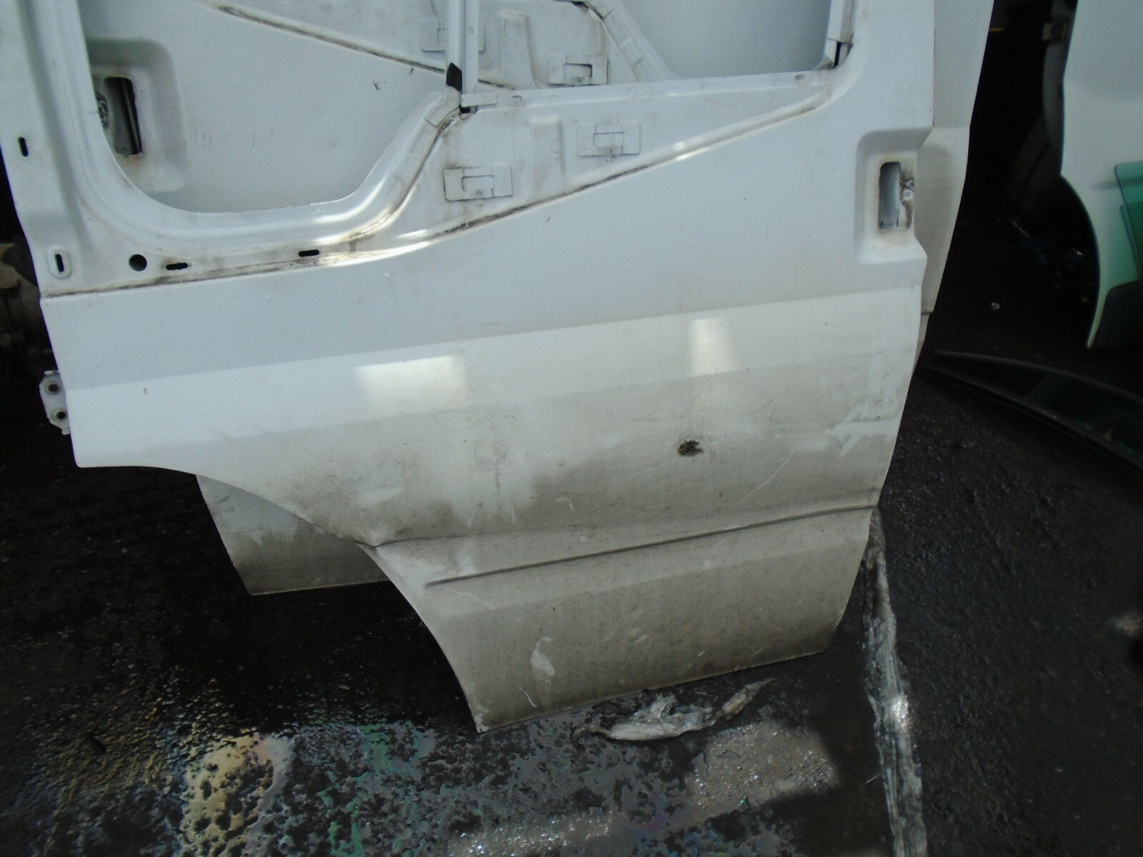 FORD TRANSIT MK7 VAN 2012 NSF PASSENGER SIDE FRONT BARE DOOR SHELL FRAME WHITE