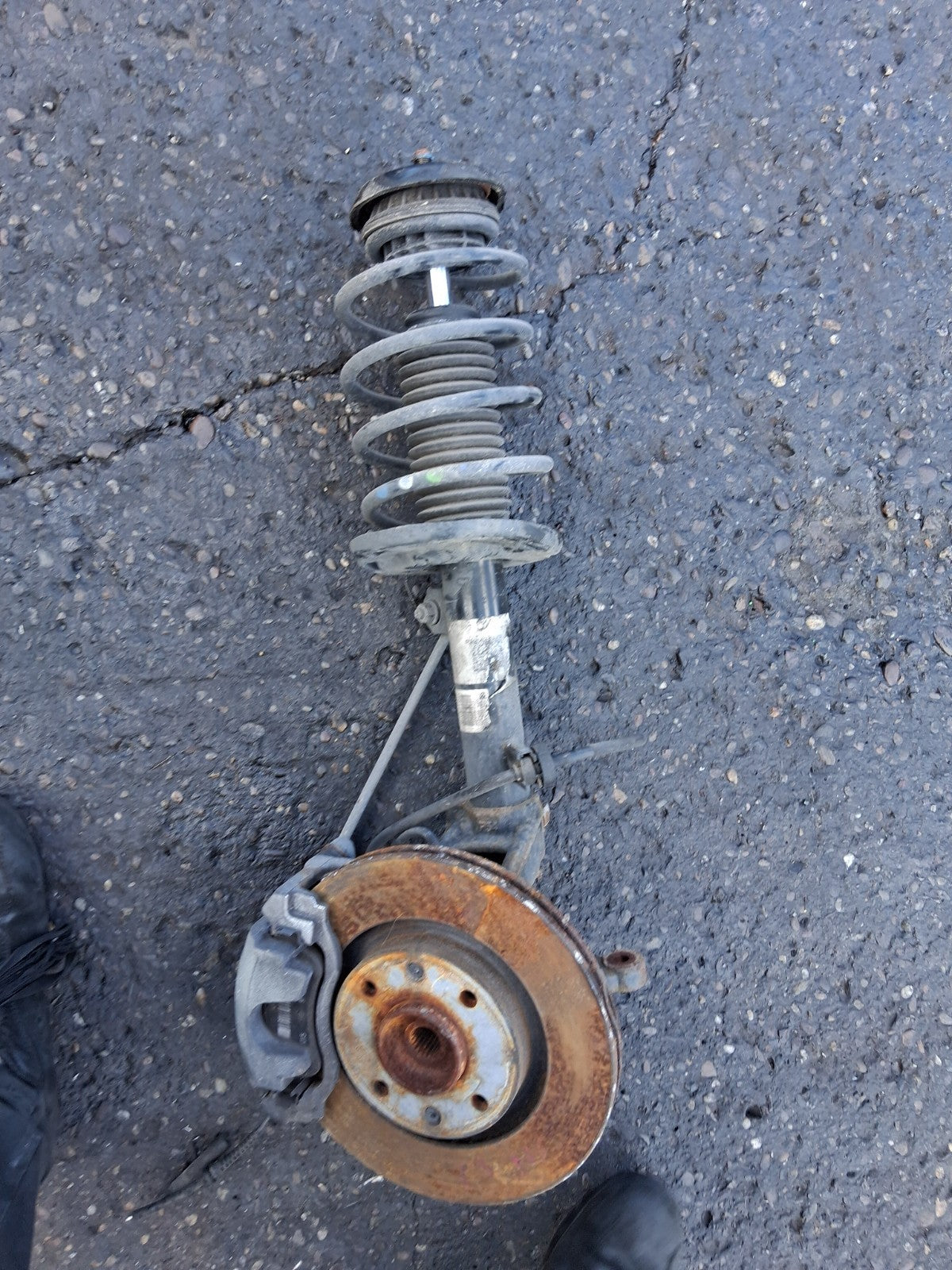 2021 CITROEN C3 MK3 1.2 PETROL MANUAL NS PASSENGER SIDE FRONT LEG SHOCK HUB