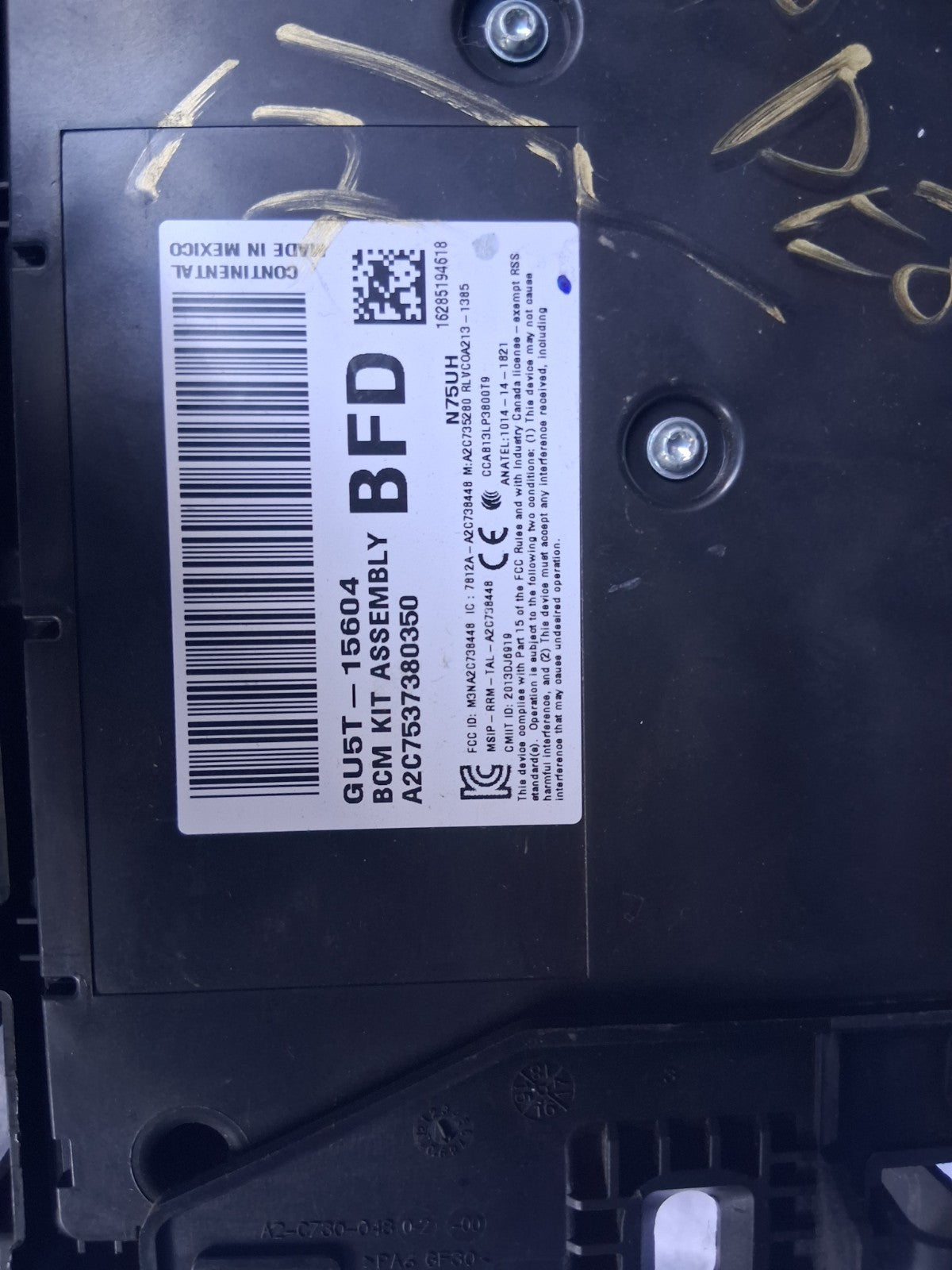 FORD MONDEO MK5 2017 BCM BODY CONTROL MODULE GU5T15604BFD