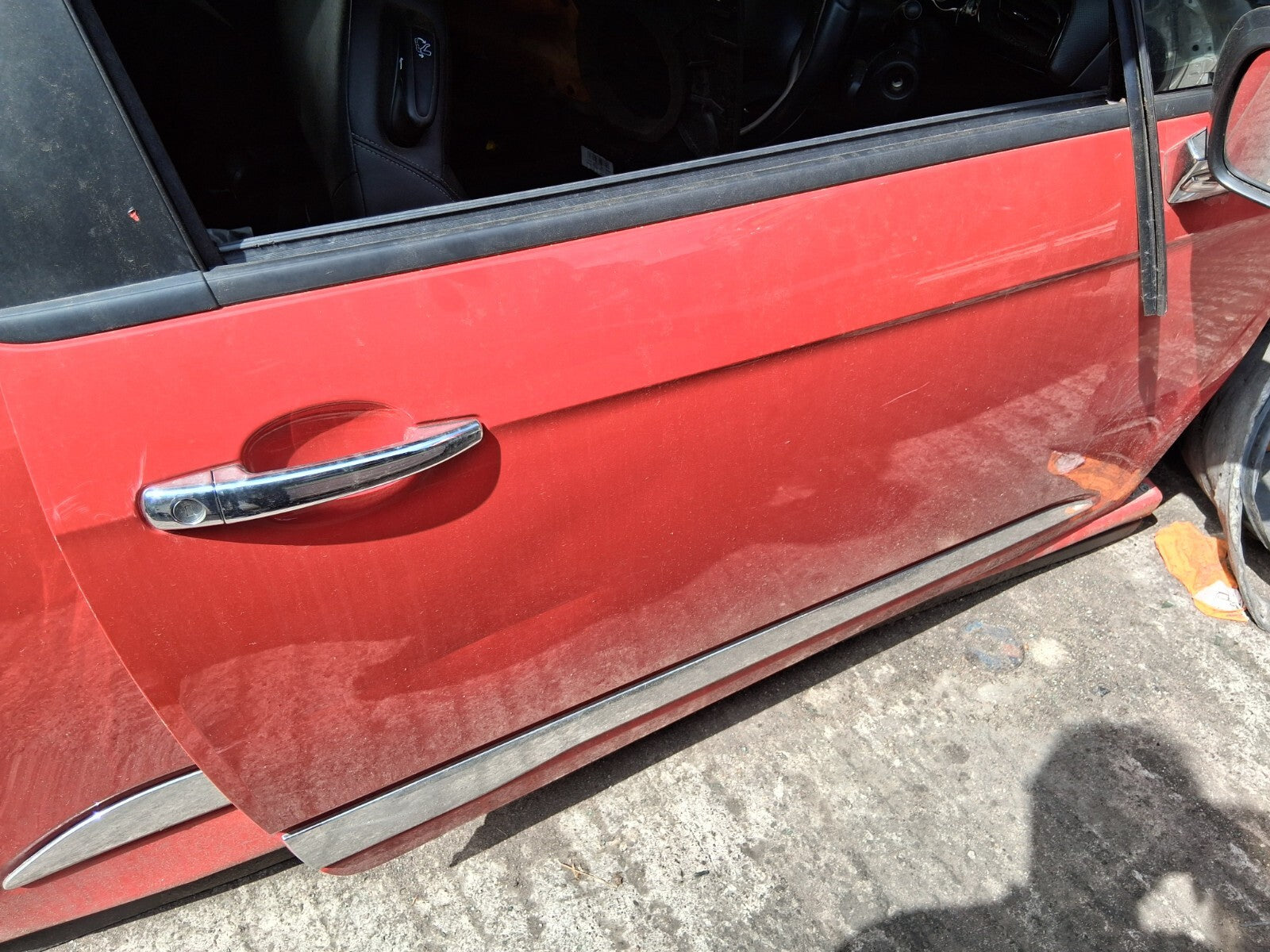 2012 CITROEN DS3 3 DOOR OS DRIVER SIDE FRONT RIGHT BARE DOOR KKN EXY ROUGE ADEN