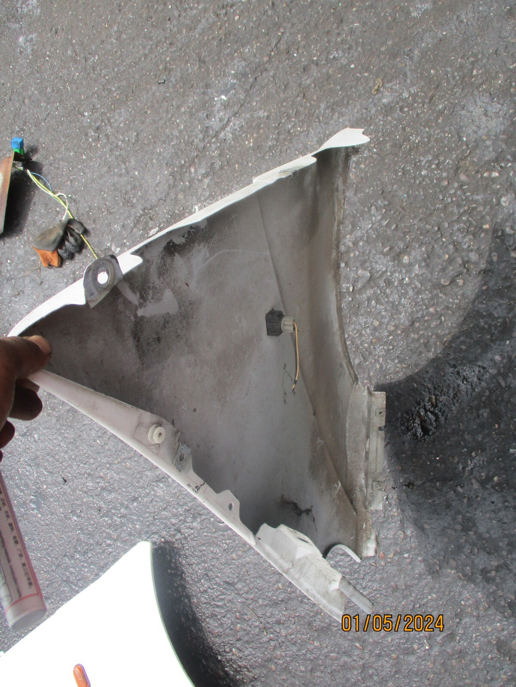 VAUXHALL VIVARO MK1 2006 OS DRIVER SIDE WING PANEL WHITE