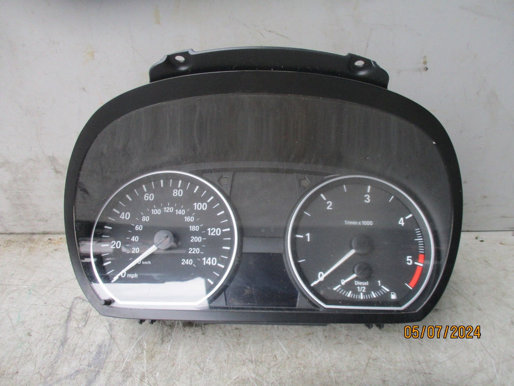 BMW 1 SERIES E82 2009 2.0 DIESEL MANUAL SPEEDO SPEEDOMETER CLUSTER 9187047
