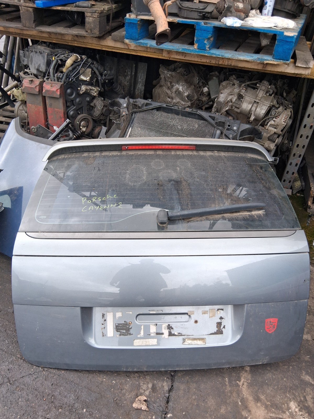 2003 PORSCHE CAYENNE MK1 REAR HATCHBACK BOOTLID TAILGATE BOOT LID TITAN GREY D7Z