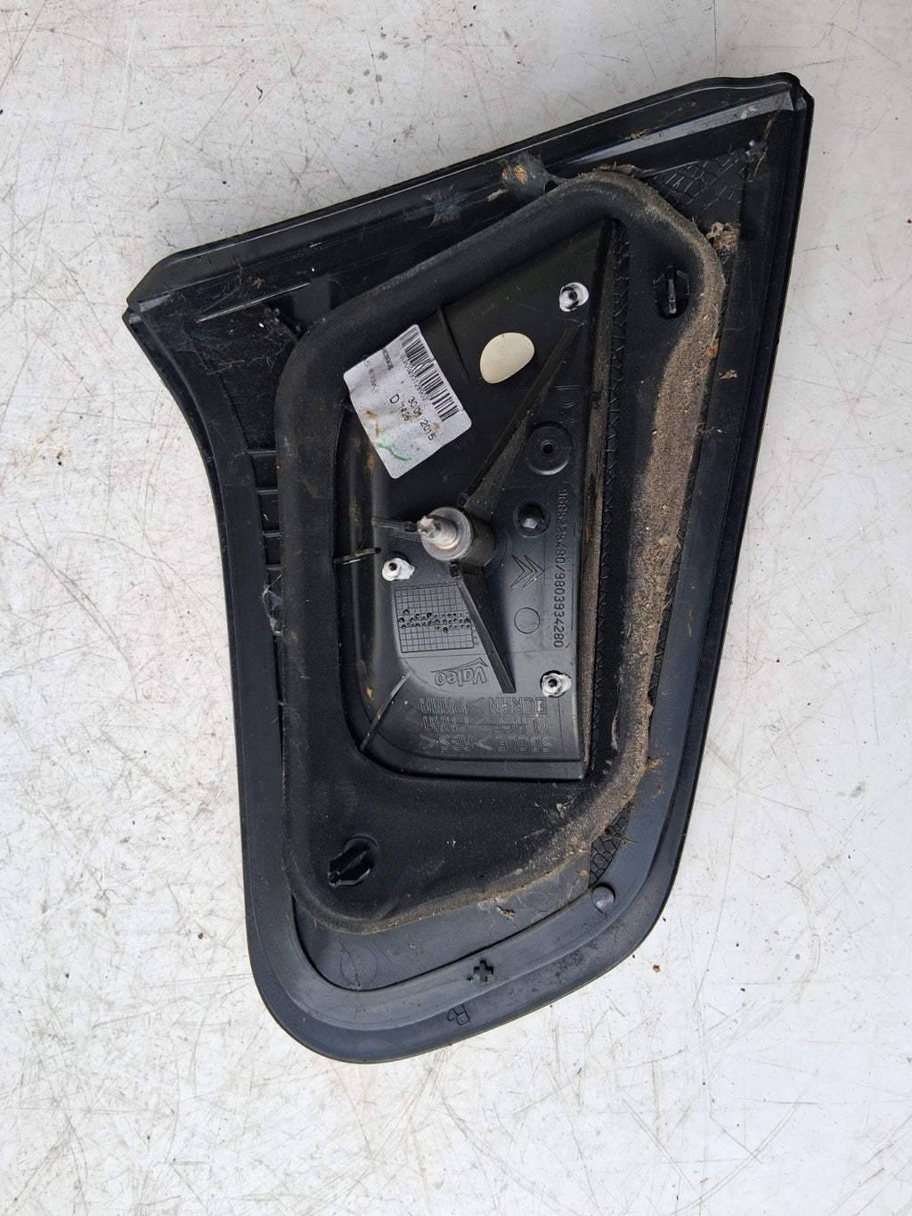 2015 CITROEN C3 OSR DRIVER SIDE REAR INNER TAIL LIGHT 9685225480