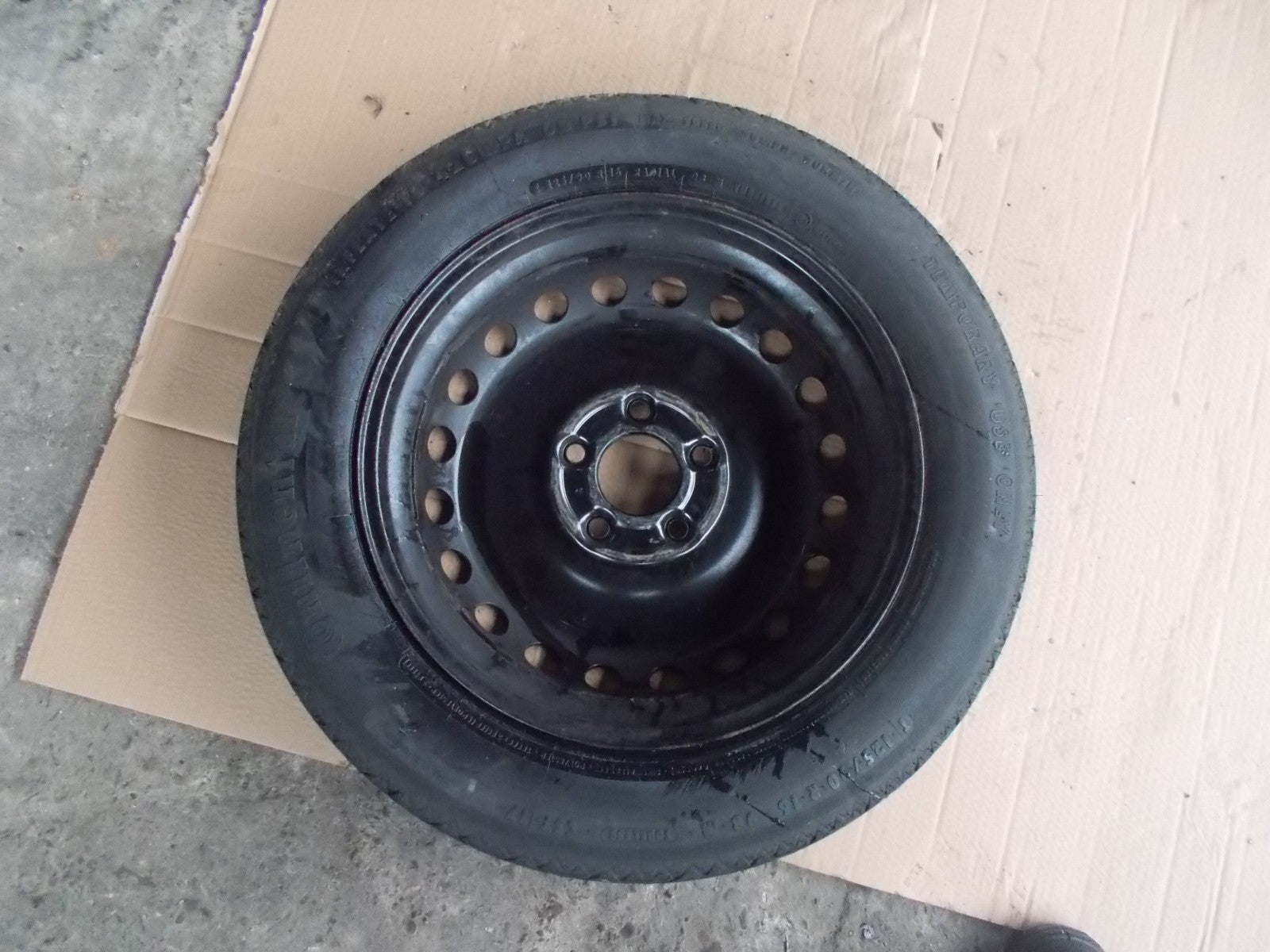 2010 MERCEDES C220 SPARE STEEL WHEEL & TYRE 125/90 R16 & JACK SET 2044000302