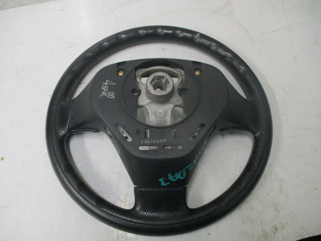 MAZDA 3 TS 2004 3 SPOKE STEERING WHEEL WITH AUDIO VOL MODE CONTROL BUTTONS