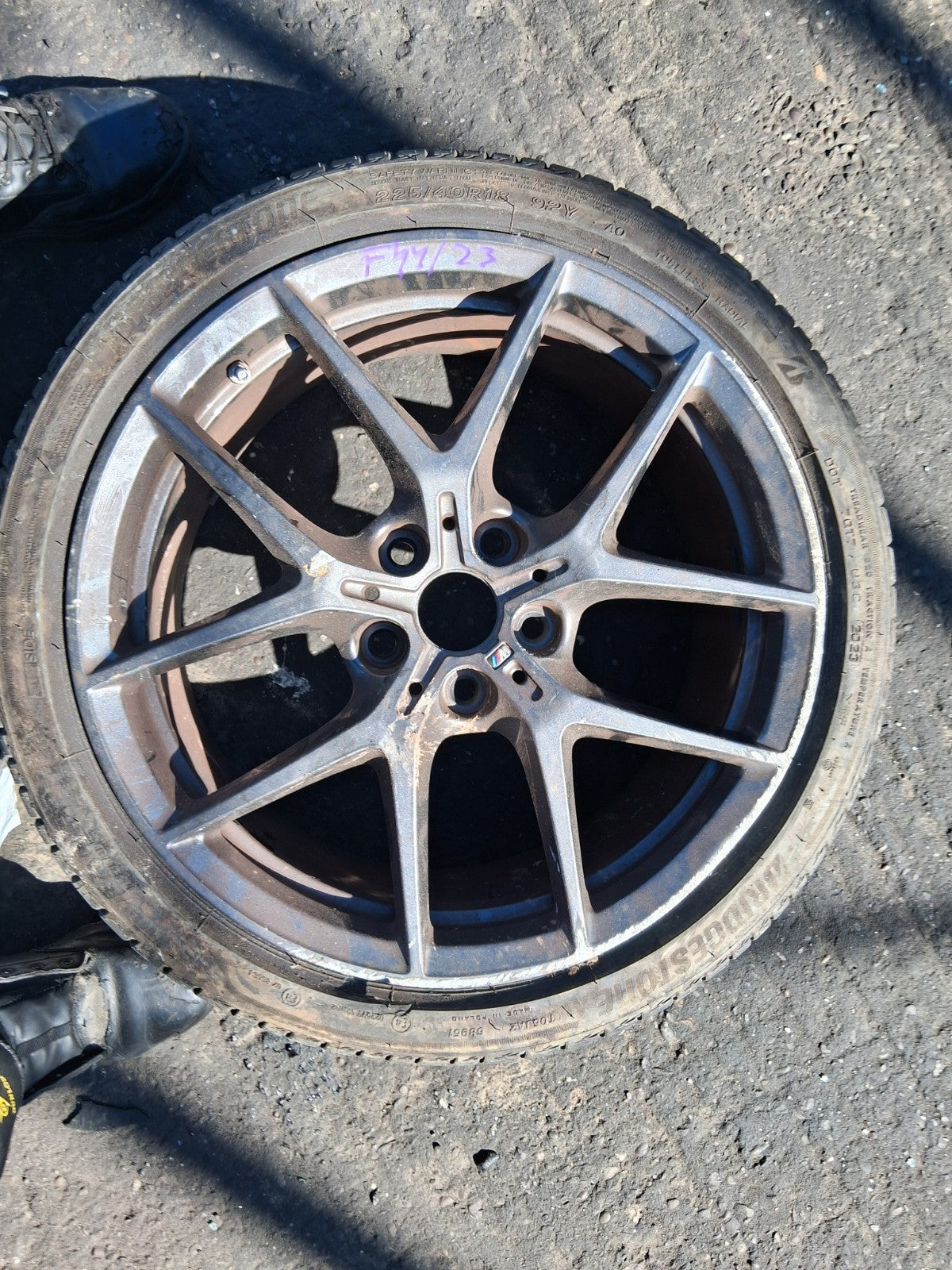 2023 BMW 2 SERIES F44 COUPE M SPORT 18 INCH ALLOY WHEEL WITH TYRE 225/40R18