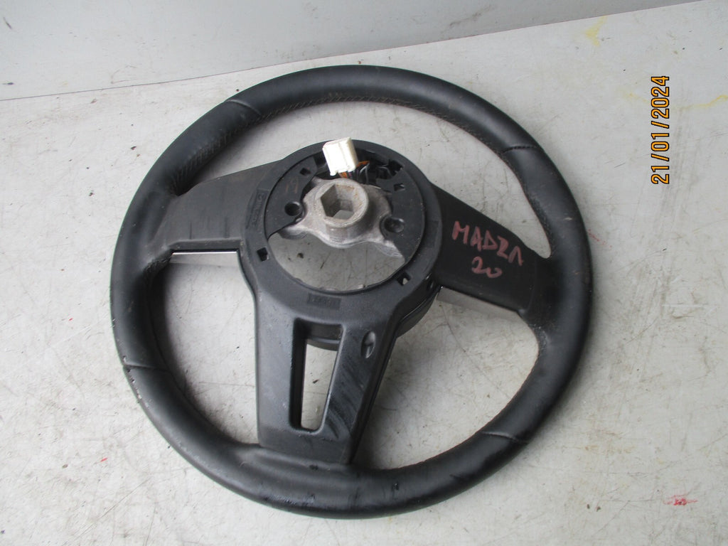 MAZDA 3 MK4 2020 MULTIFUNCTION LEATHER STEERING WHEEL CONTROLS