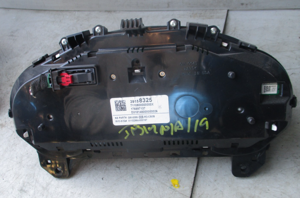 VAUXHALL INSIGNIA 2019 SPEEDOMETER INSTRUMENT CLUSTER 39158325