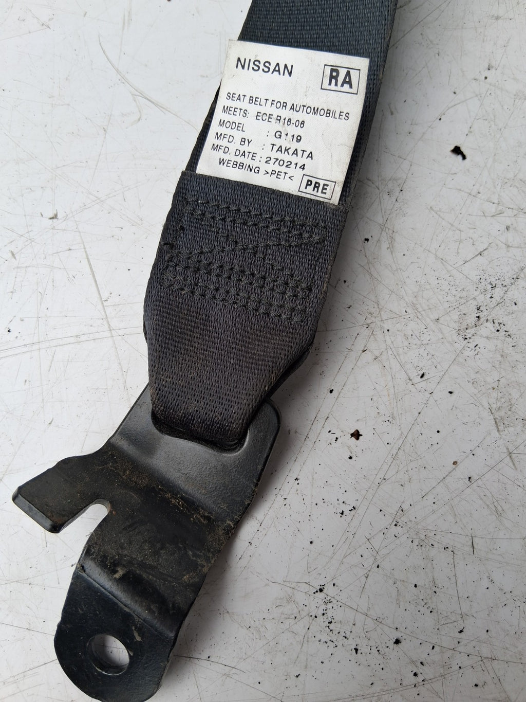 NISSAN QASHQAI MK2 2014 OSF OFF DRIVER RIGHT FRONT SEAT BELT 0589P1000220