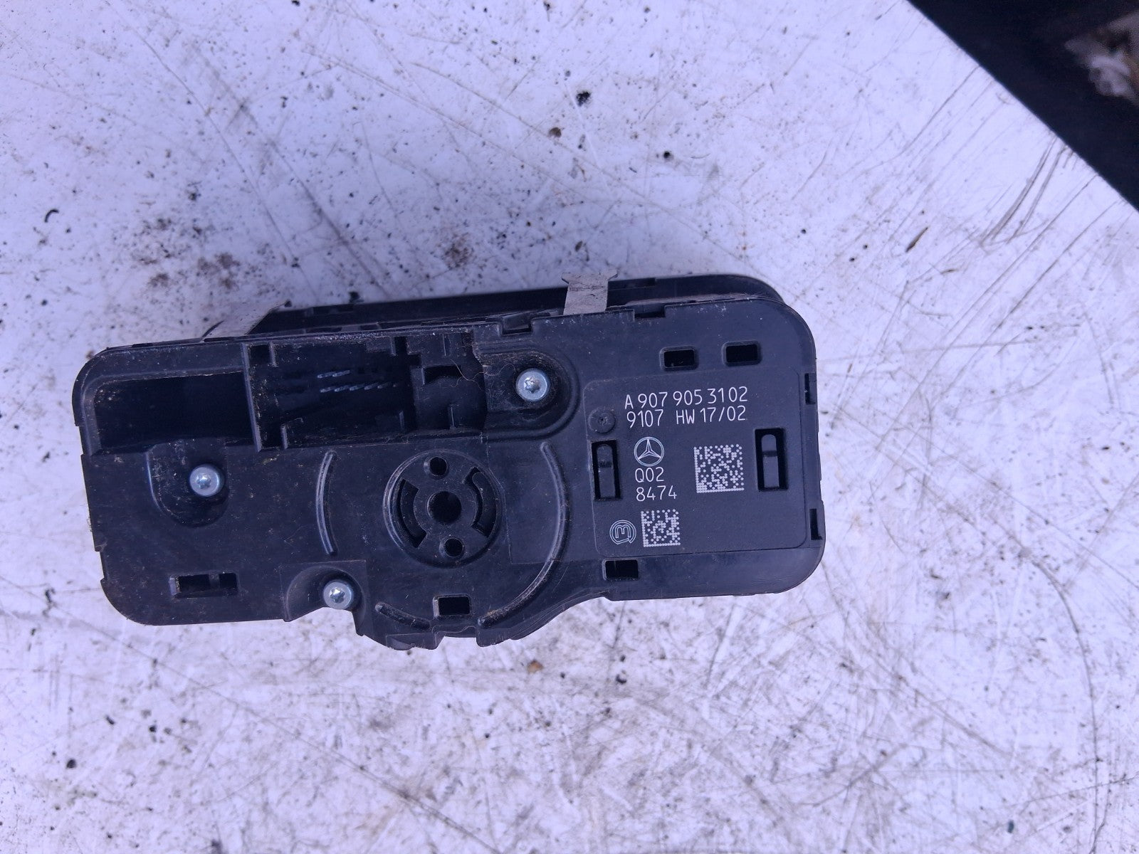 2020 MERCEDES BENZ SPRINTER W907 HEADLIGHT ADJUSTER CONTROL SWITCH A9079053102