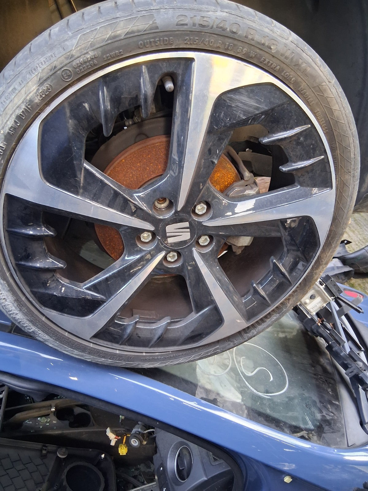 2023 SEAT IBIZA MK5 6F 18 INCH ALLOY WHEEL WITH TYRE 215/40R18