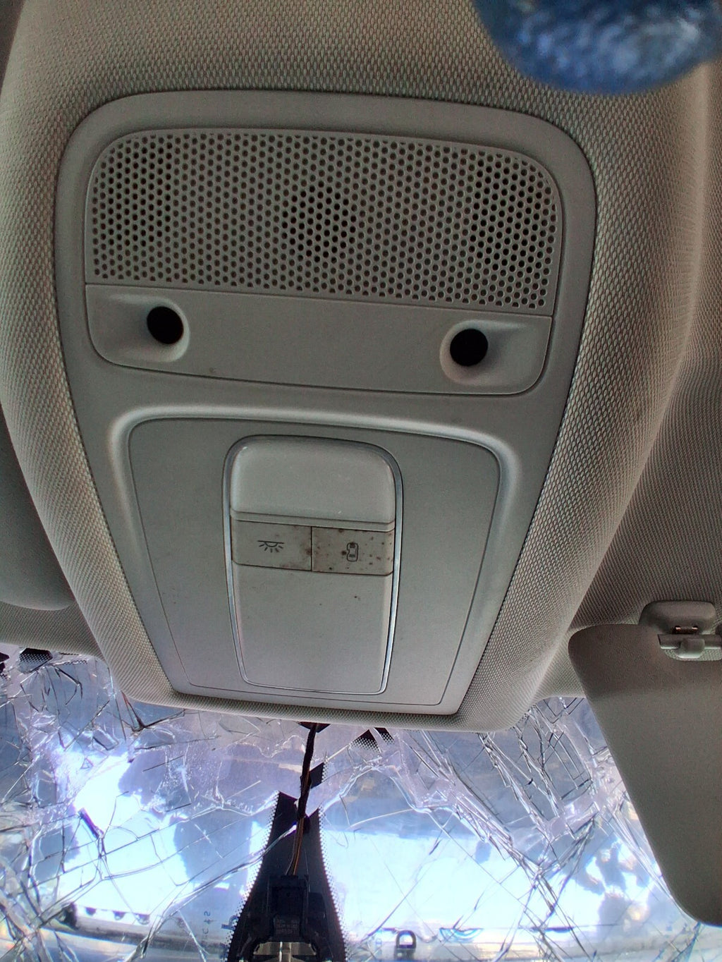 2016 AUDI Q3 8U FRONT INTERIOR ROOF READING LIGHT PANEL