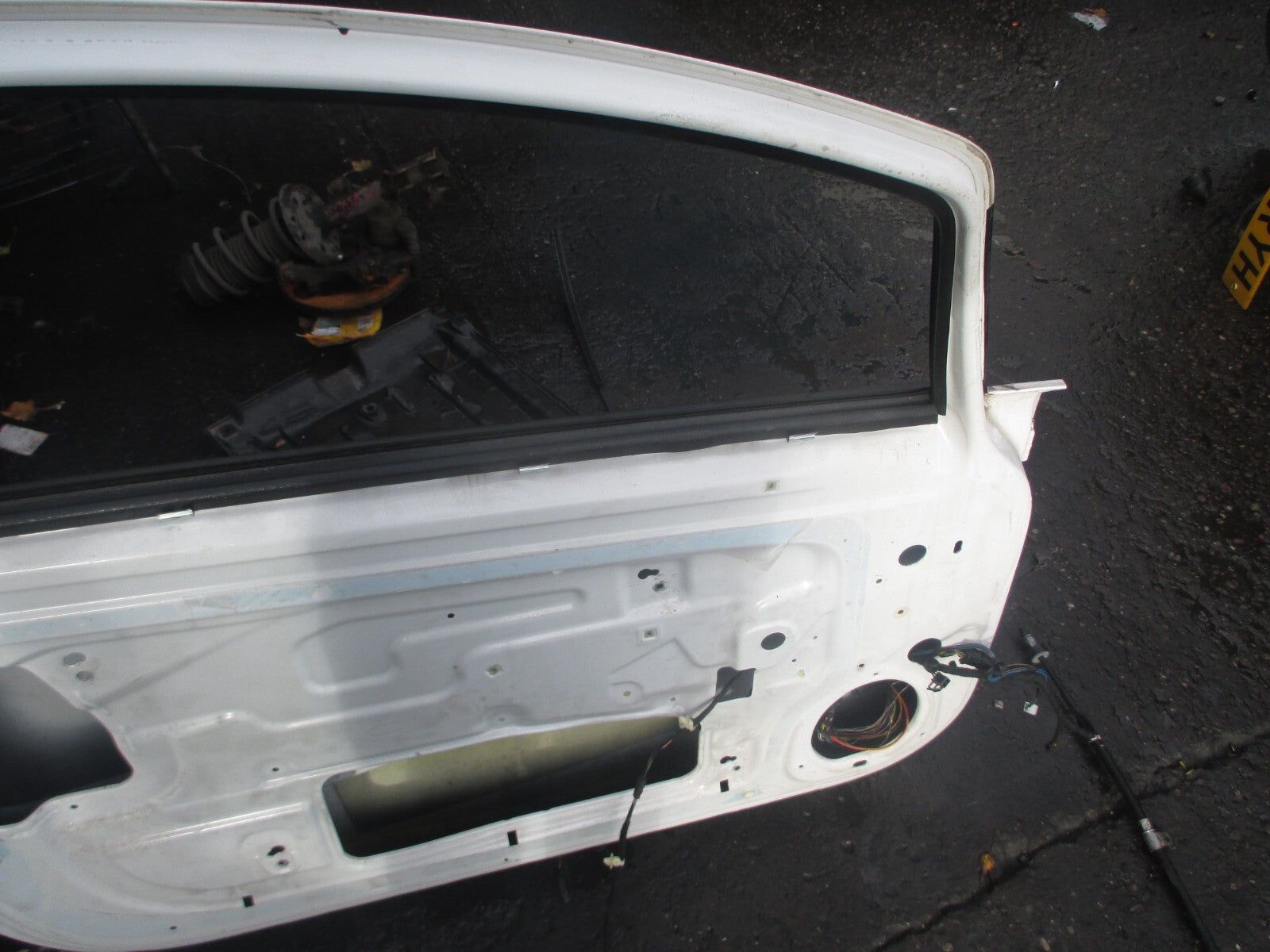 VAUXHALL CORSA D 2013 3 DOOR NS PASSENGER SIDE BARE DOOR WHITE