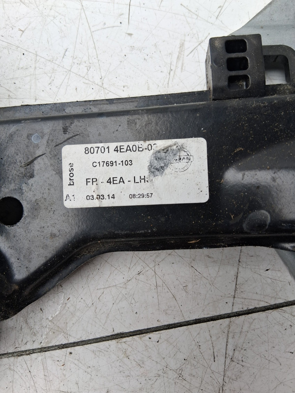 NISSAN QASHQAI MK2 2014 NSF NEAR LEFT DOOR WINDOW REGULATOR & MOTOR 807014EA0B03