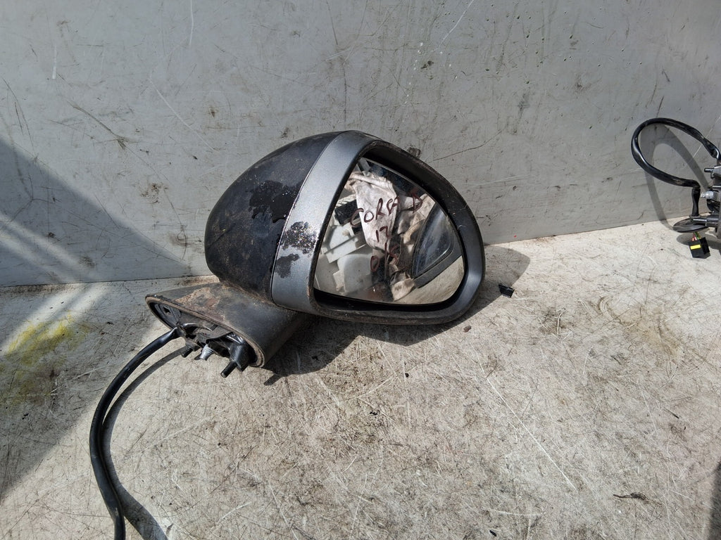 2012 VAUXHALL CORSA D OS DRIVER SIDE FRONT RIGHT WING MIRROR BLACK 468435664