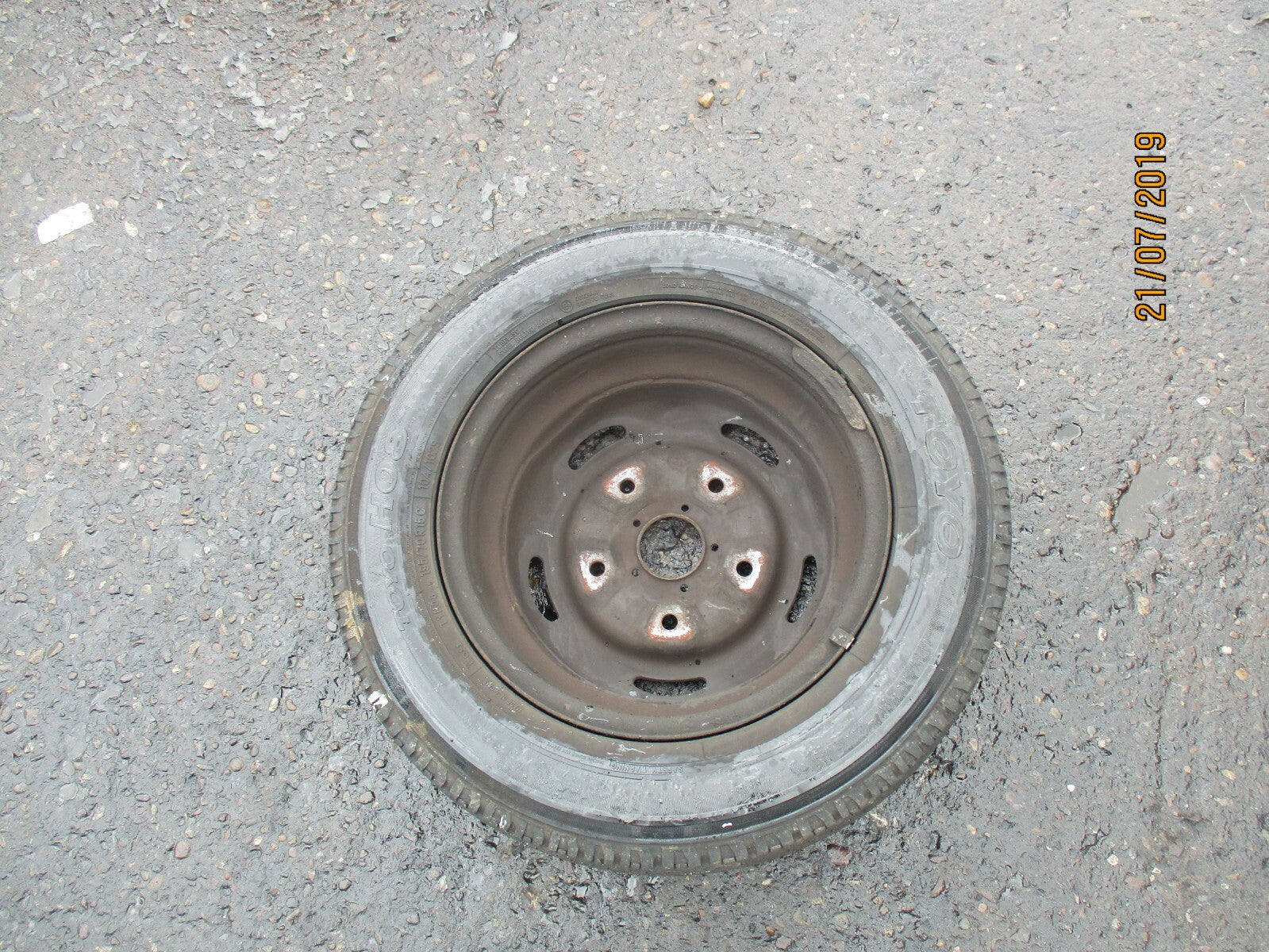FORD TRANSIT MK7 SPARE STEEL WHEEL & TYRE 5 STUD 15 INCH TOYO 195/70 R15