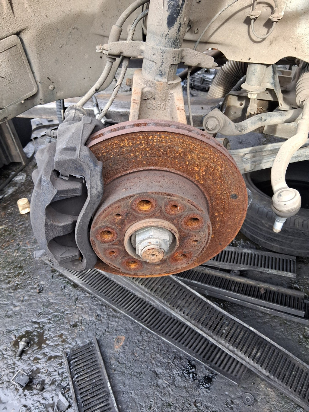 2023 FIAT DUCATO MK3 2.2 DIESEL NSF PASSENGER SIDE FRONT COMPLETE SUSPENSION LEG