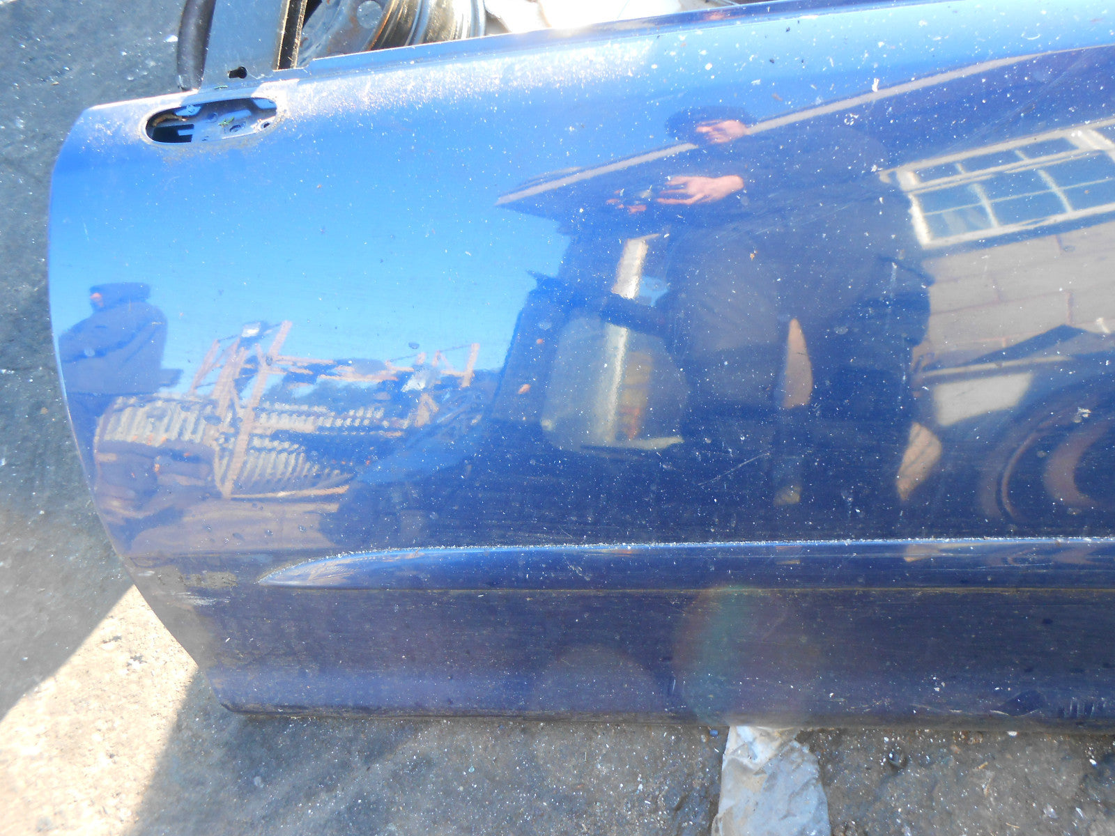VAUXHALL CORSA D 2007 3 DOOR NS PASSENGER SIDE DOOR & GLASS LOCK MECH BLUE