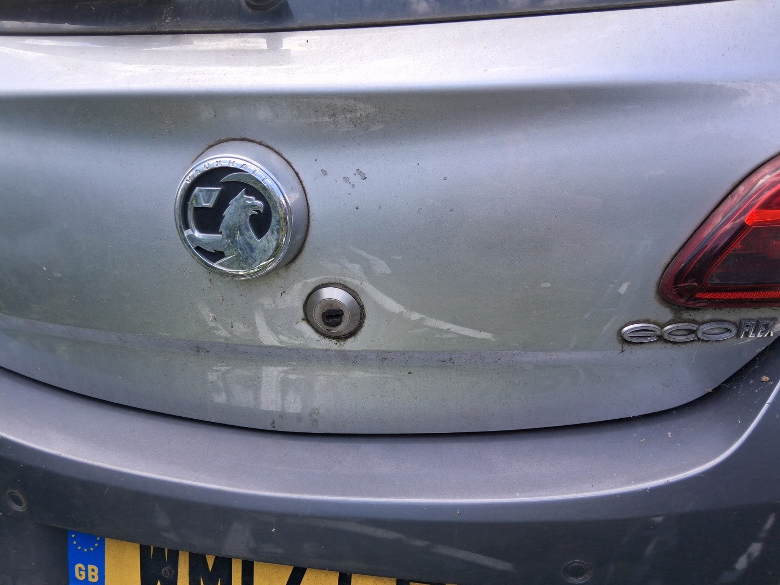 2017 VAUXHALL CORSA E 3 DOOR BARE TAILGATE BOOTLID SOVEREIGN SILVER METALLIC 176