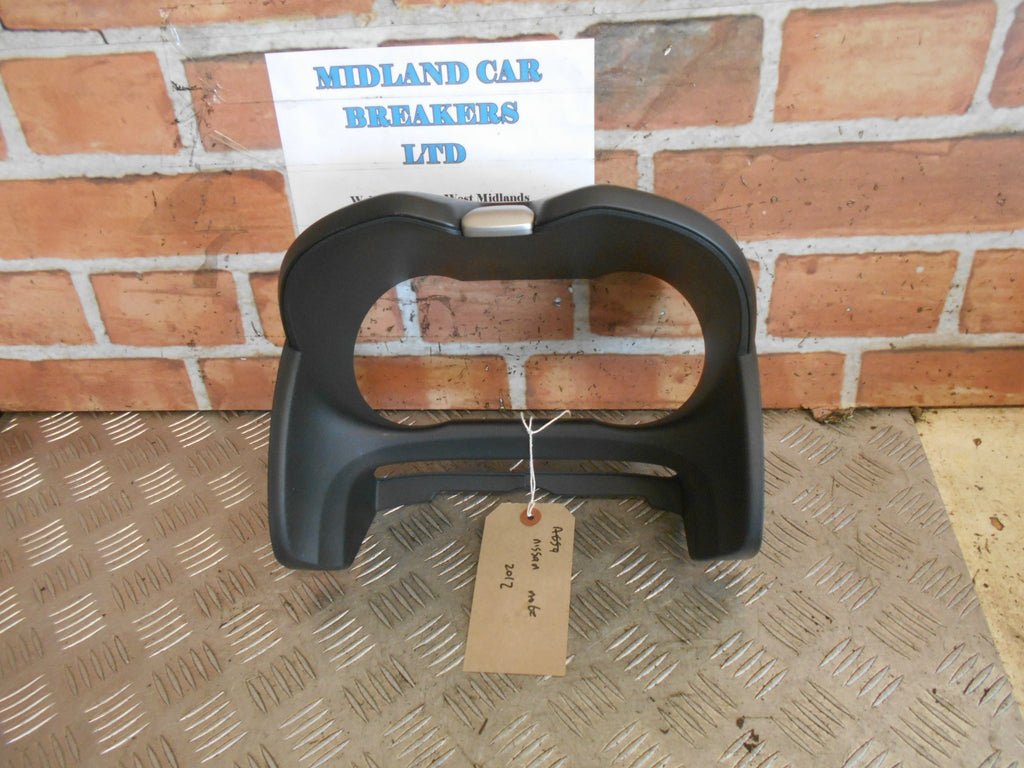 NISSAN NOTE E11 2011 SPEEDO CLOCKS SURROUND PLASTIC TRIM COVER 09E1521RA9