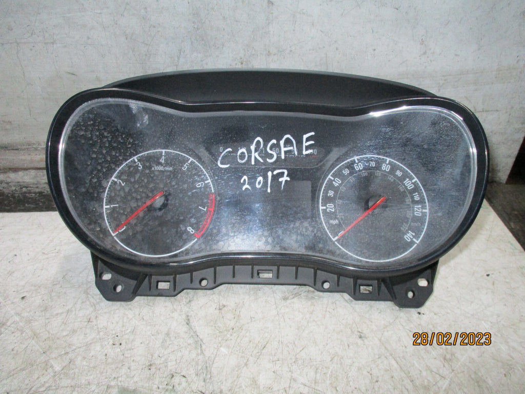 VAUXHALL CORSA E 2017 SPEEDO SPEEDOMETER INSTRUMENT CLUSTER 39107237