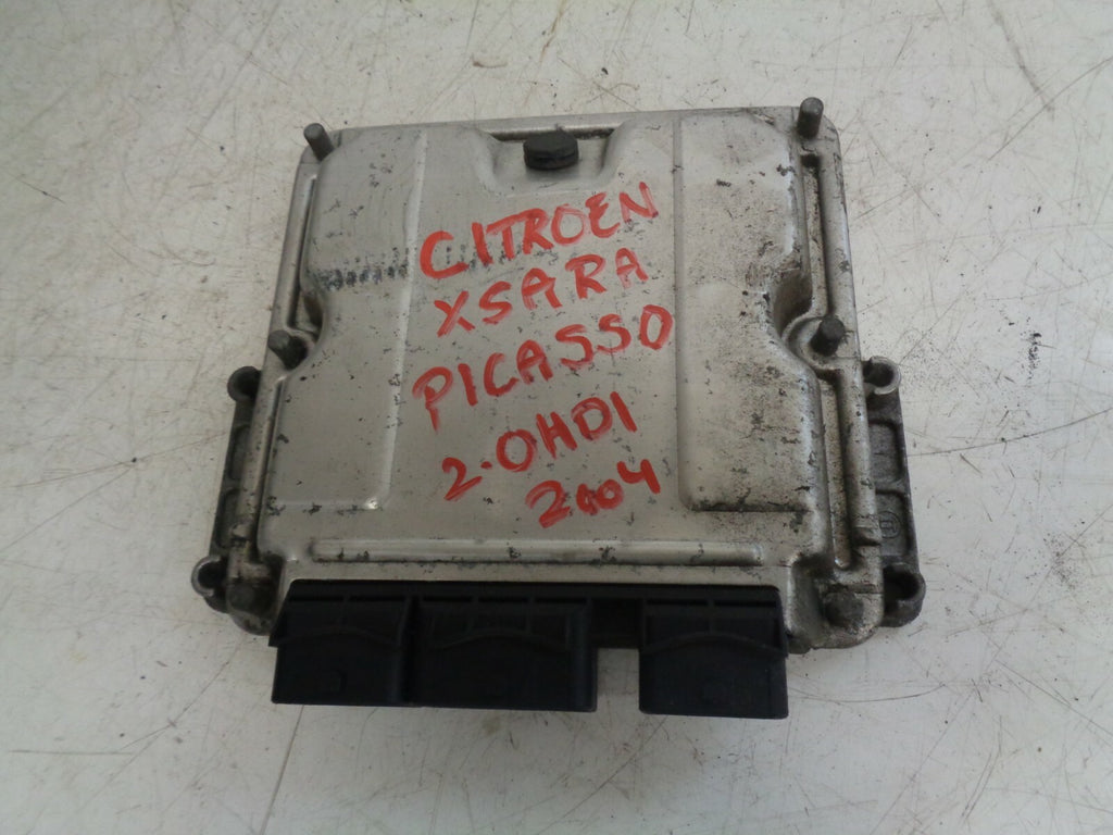 CITROEN XSARA PICASSO 2004 2.0 HDI ECU ENGINE CONTROL MODULE UNIT 9651593480