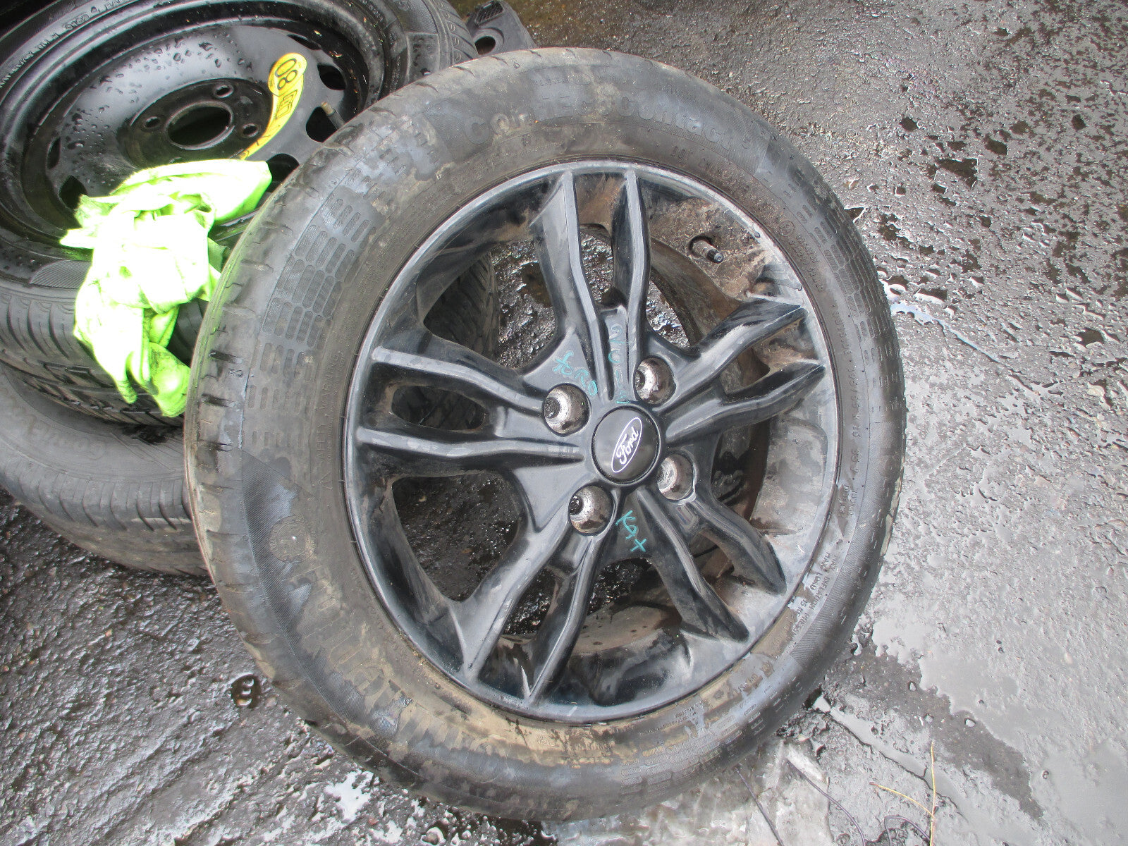 FORD KA + 2018 15 INCH BLACK ALLOY WHEEL WITH TYRE 195/55R15 E1BJ1007CA