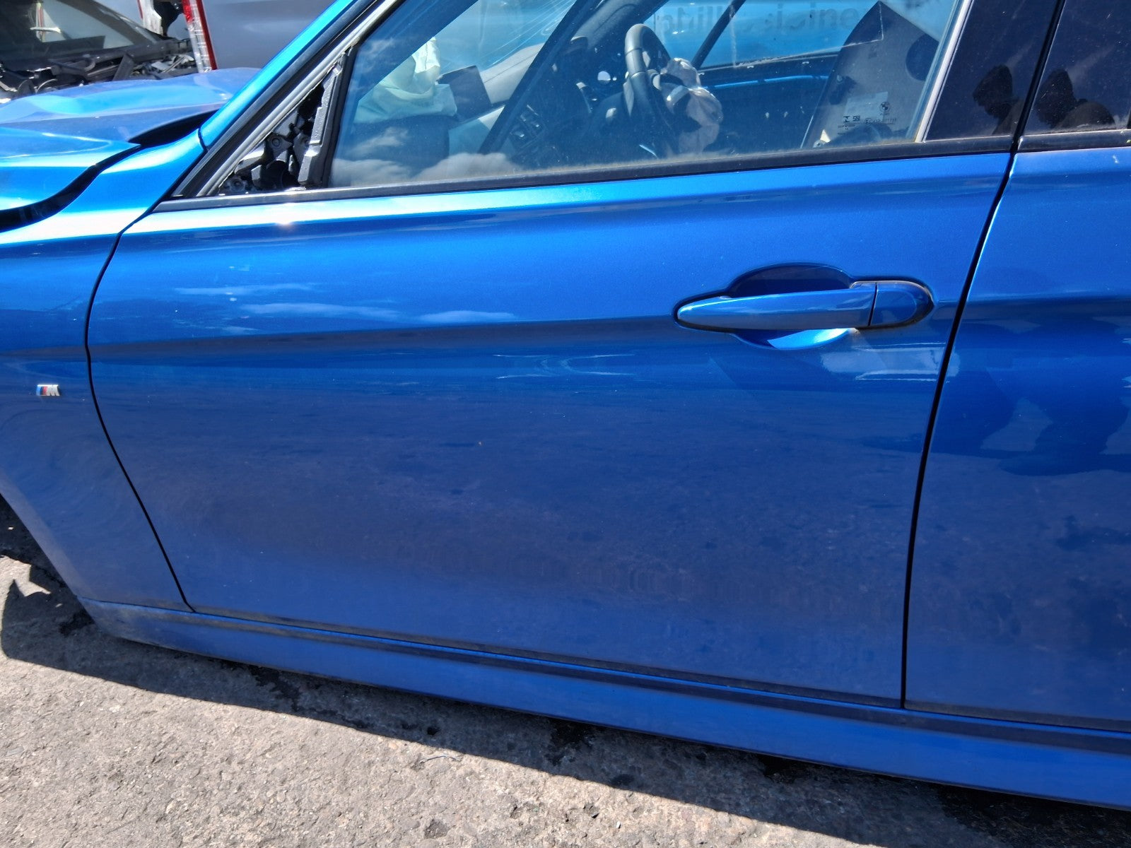 2019 BMW 3 SERIES F30 330i ESTATE LCI NSF PASSENGER BARE DOOR B45 ESTORIL BLUE