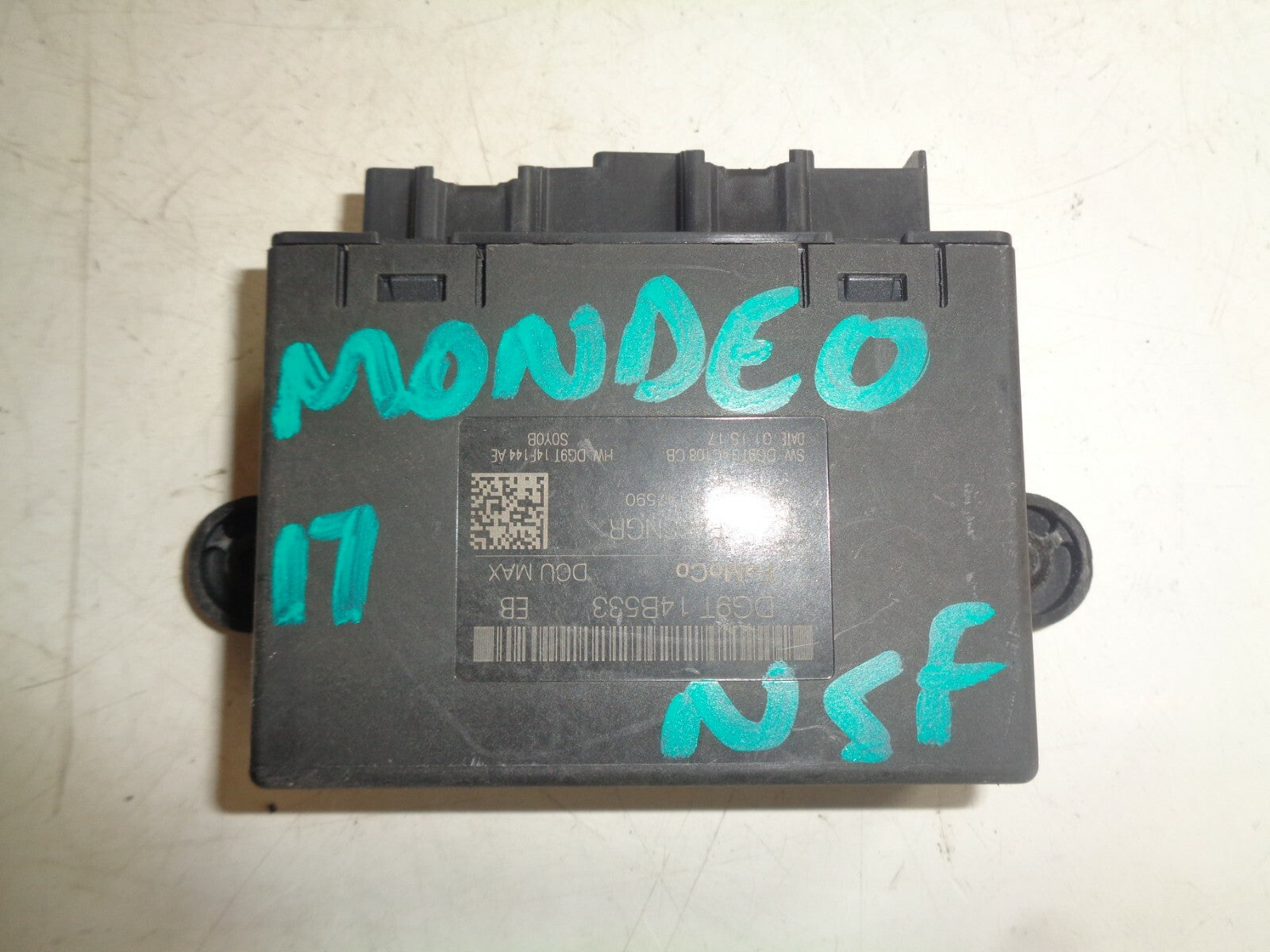 FORD MONDEO MK5 2017 NSF PASSENGER SIDE FRONT DOOR CONTROL MODULE DG9T14B533EB