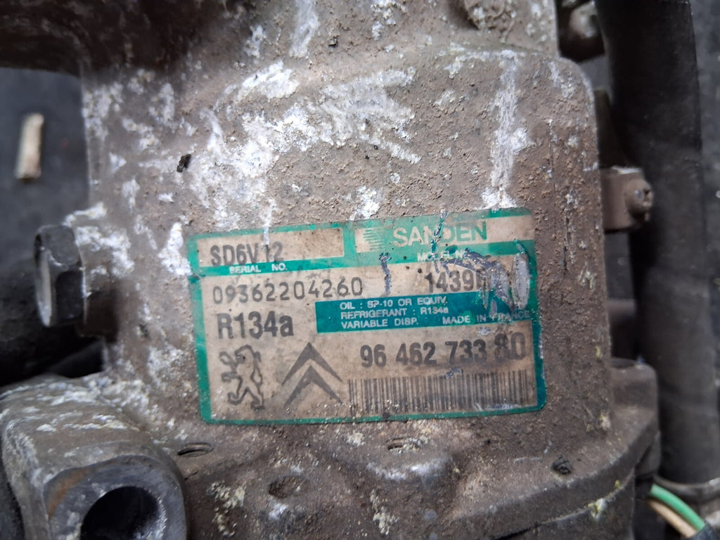 CITROEN C3 2008 1.4 HDI AIR CONDITIONING COMPRESSOR PUMP 9646273380