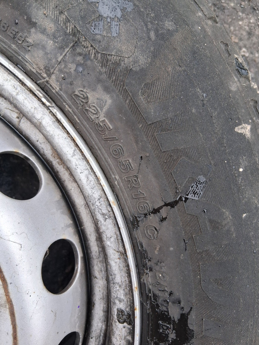 2023 RENAULT MASTER MK3 16 INCH STEEL WHEEL WITH TYRE 225/65R16C