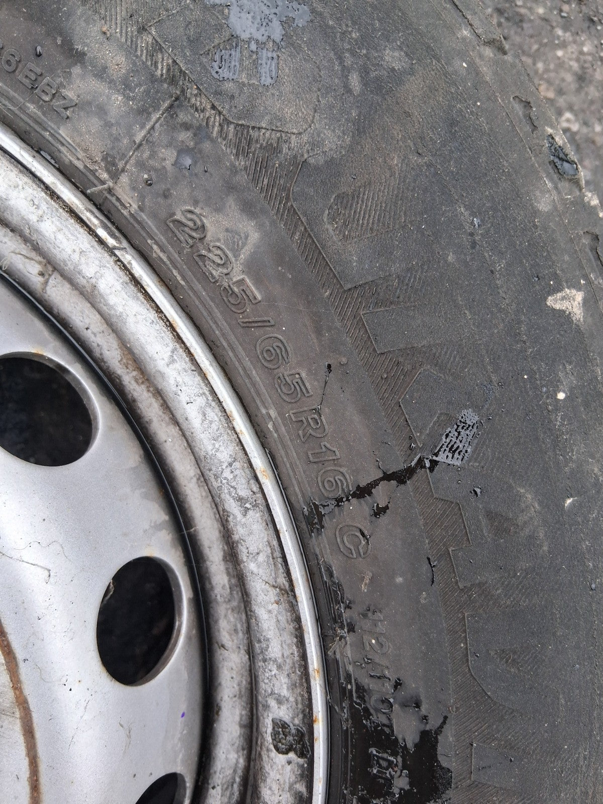 2023 RENAULT MASTER MK3 16 INCH STEEL WHEEL WITH TYRE 225/65R16C