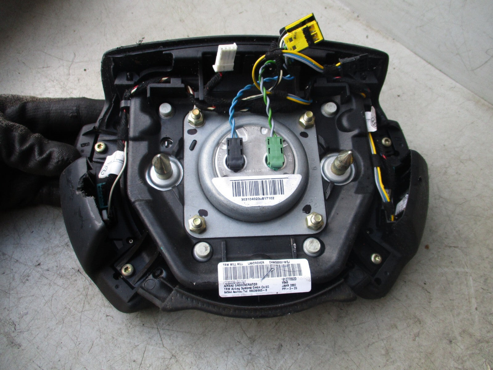 2003 RANGE ROVER VOGUE L322 MULTIFUNCTION STEERING WHEEL AIRBAG