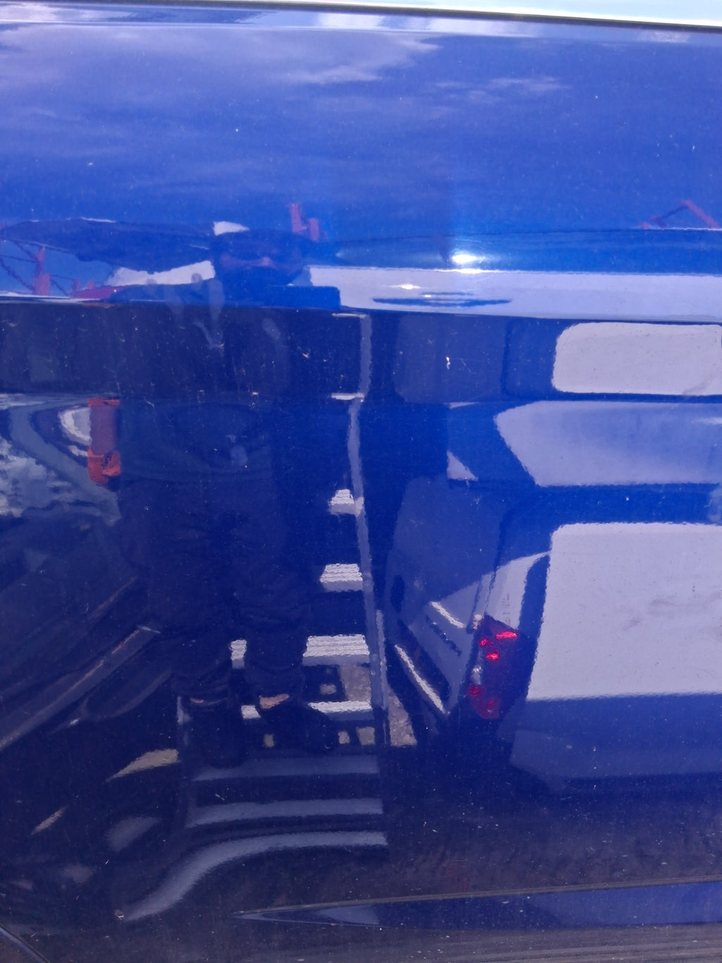 2015 FORD GRAND C MAX MK2 OSR DRIVER SIDE REAR BARE SLIDING DOOR IMPACT BLUE HE