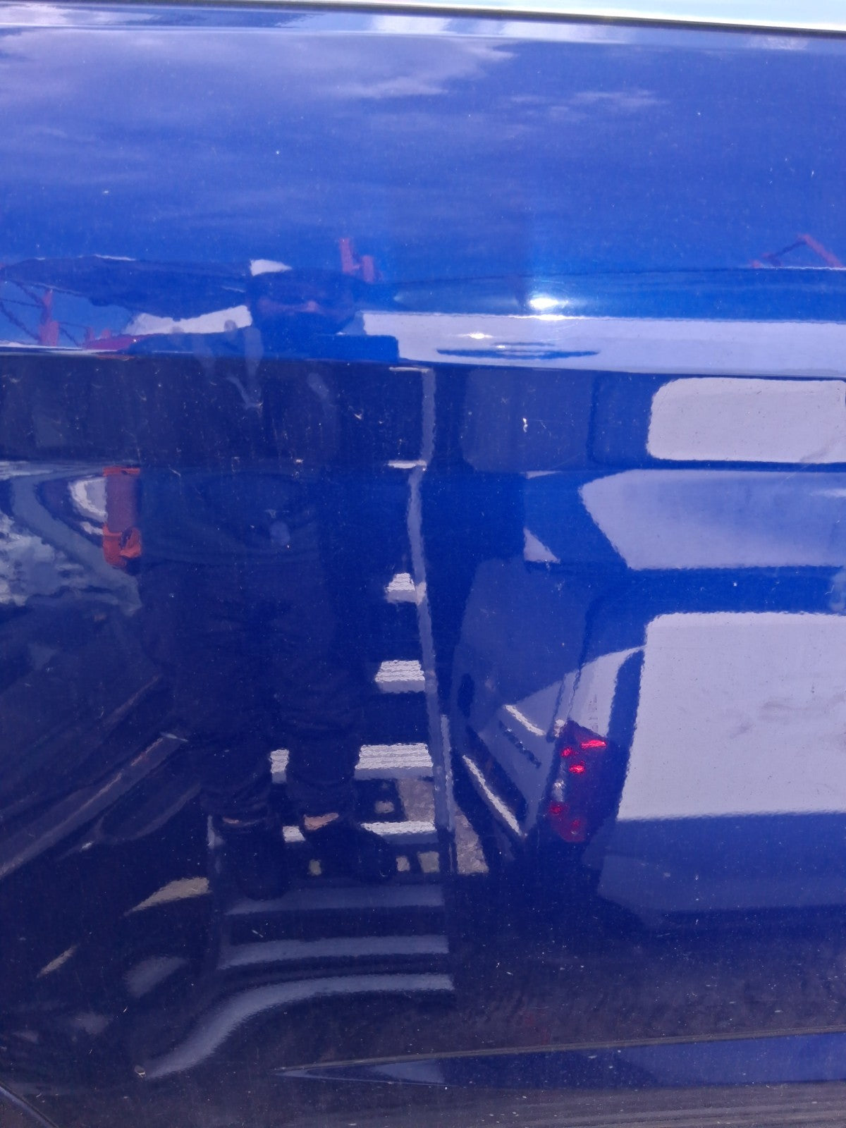 2015 FORD GRAND C MAX MK2 OSR DRIVER SIDE REAR BARE SLIDING DOOR IMPACT BLUE HE