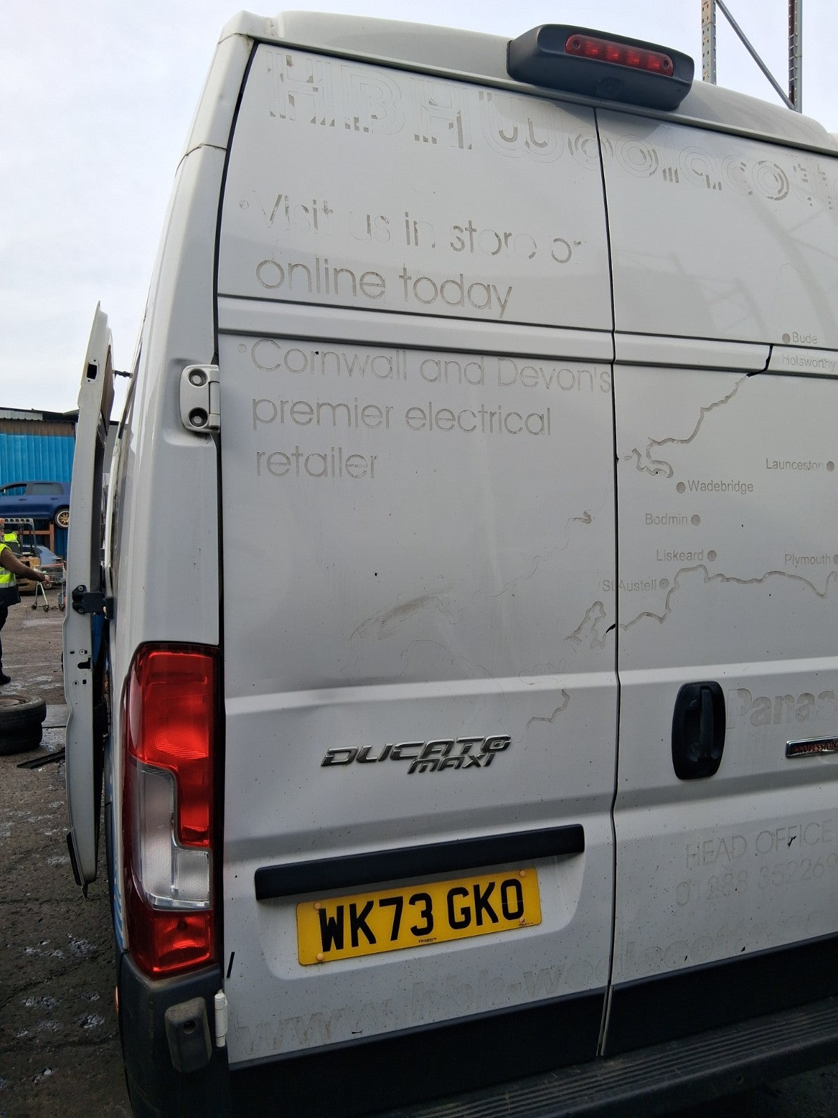 2023 FIAT DUCATO MK3 NSR PASSENGER SIDE REAR LEFT QUARTER PANEL