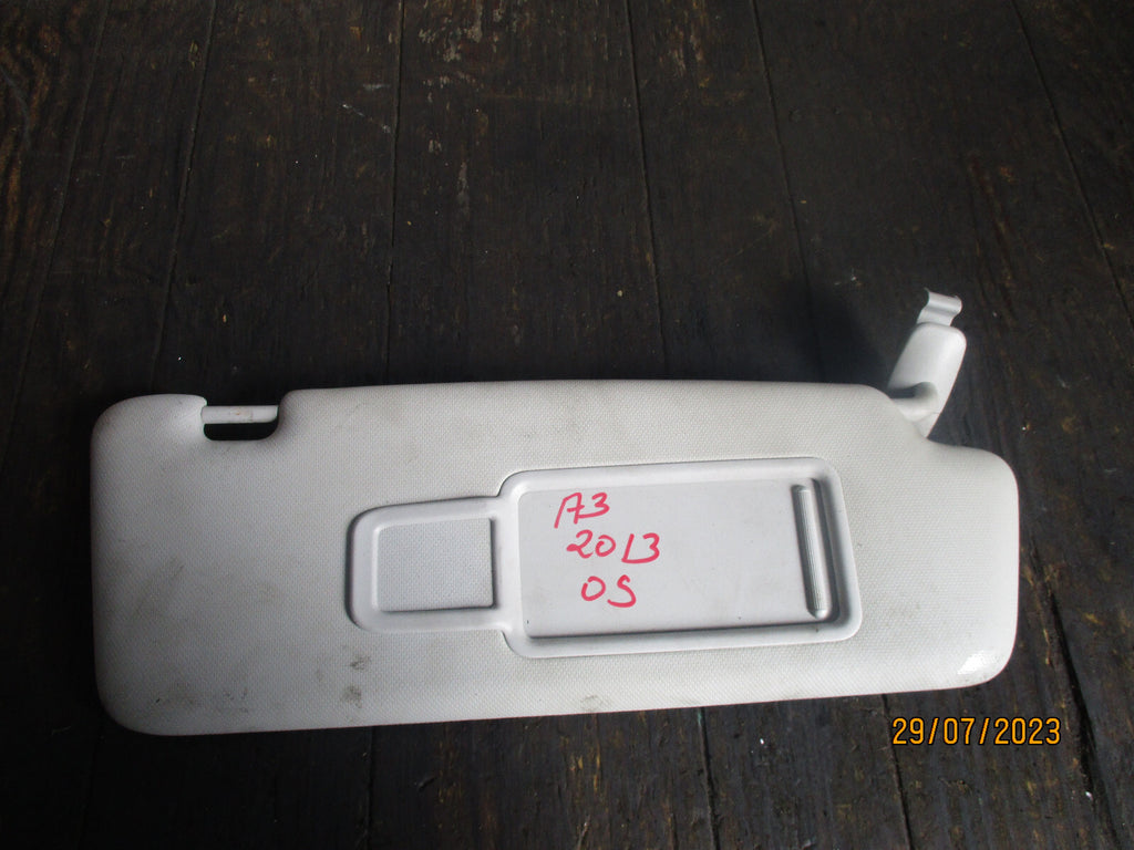AUDI A3 2013 FRONT BOTH SUN VISOR