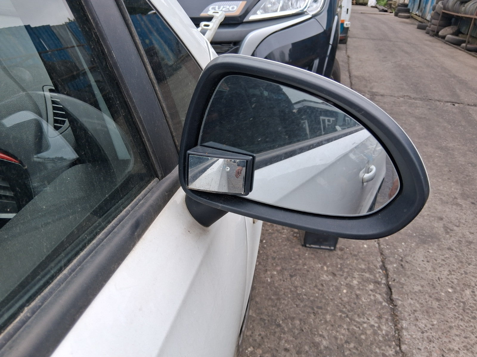 2019 VAUXHALL CORSA E 3 DOOR OS DRIVER SIDE MANUALFOLD WING MIRROR WHITE Z40R