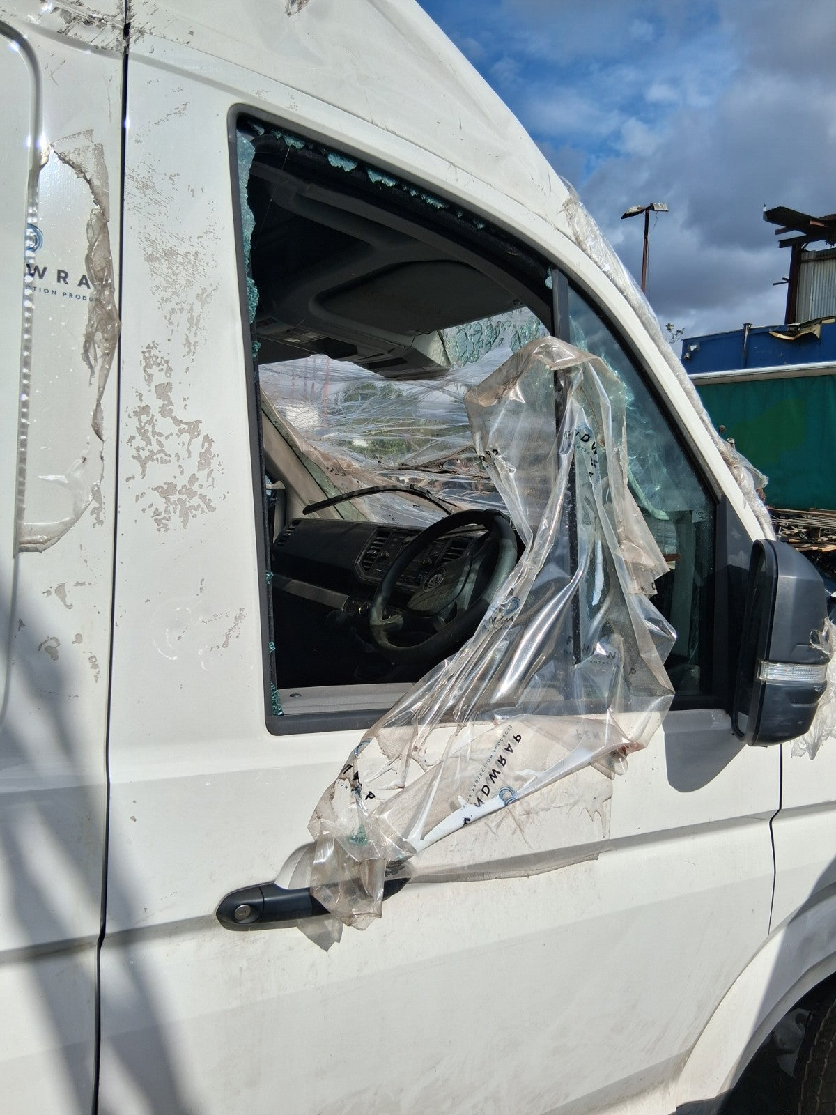 2022 VW VOLKSWAGEN CRAFTER MK2 OSF DRIVER FRONT RIGHT BARE DOOR