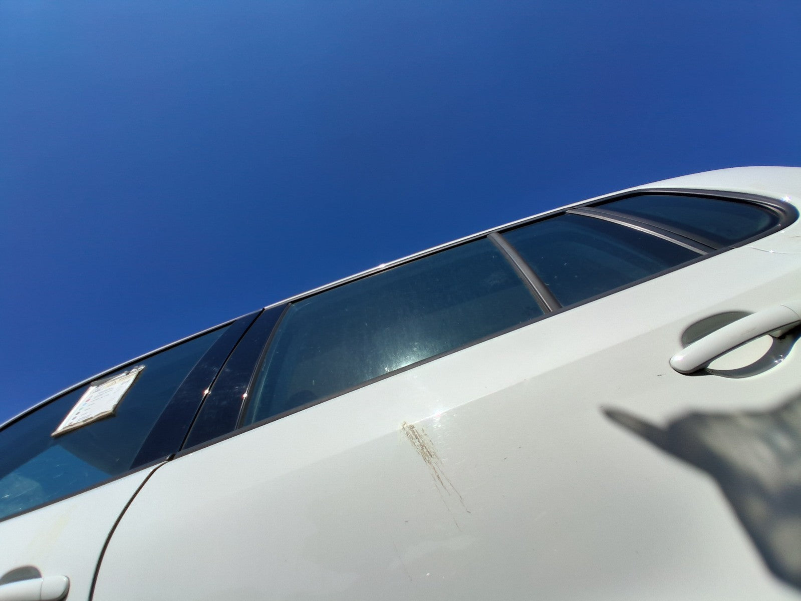 2013 VW VOLKSWAGEN TIGUAN MK1 NSR PASSENGER SIDE REAR MAIN WINDOW GLASS