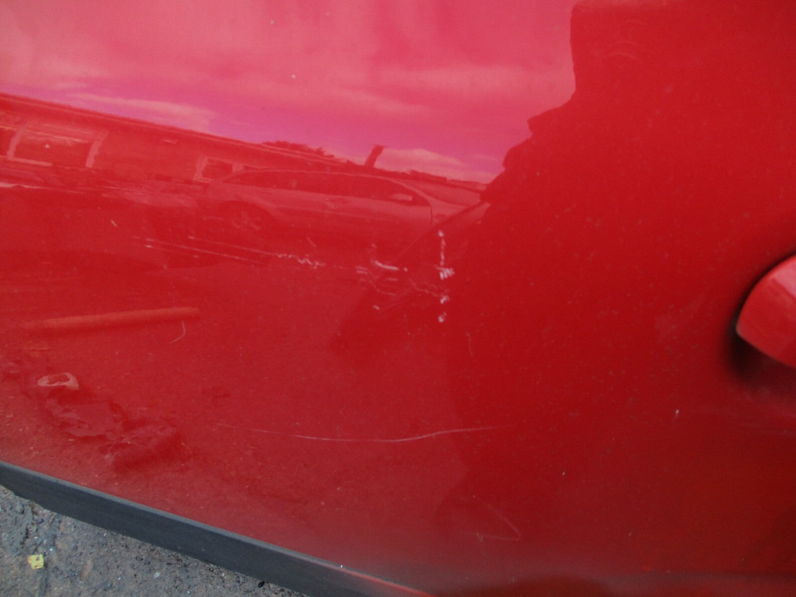 FIAT PANDA MK3 2019 NSR PASSENGER SIDE REAR COMPLETE DOOR AMORE RED 078/A