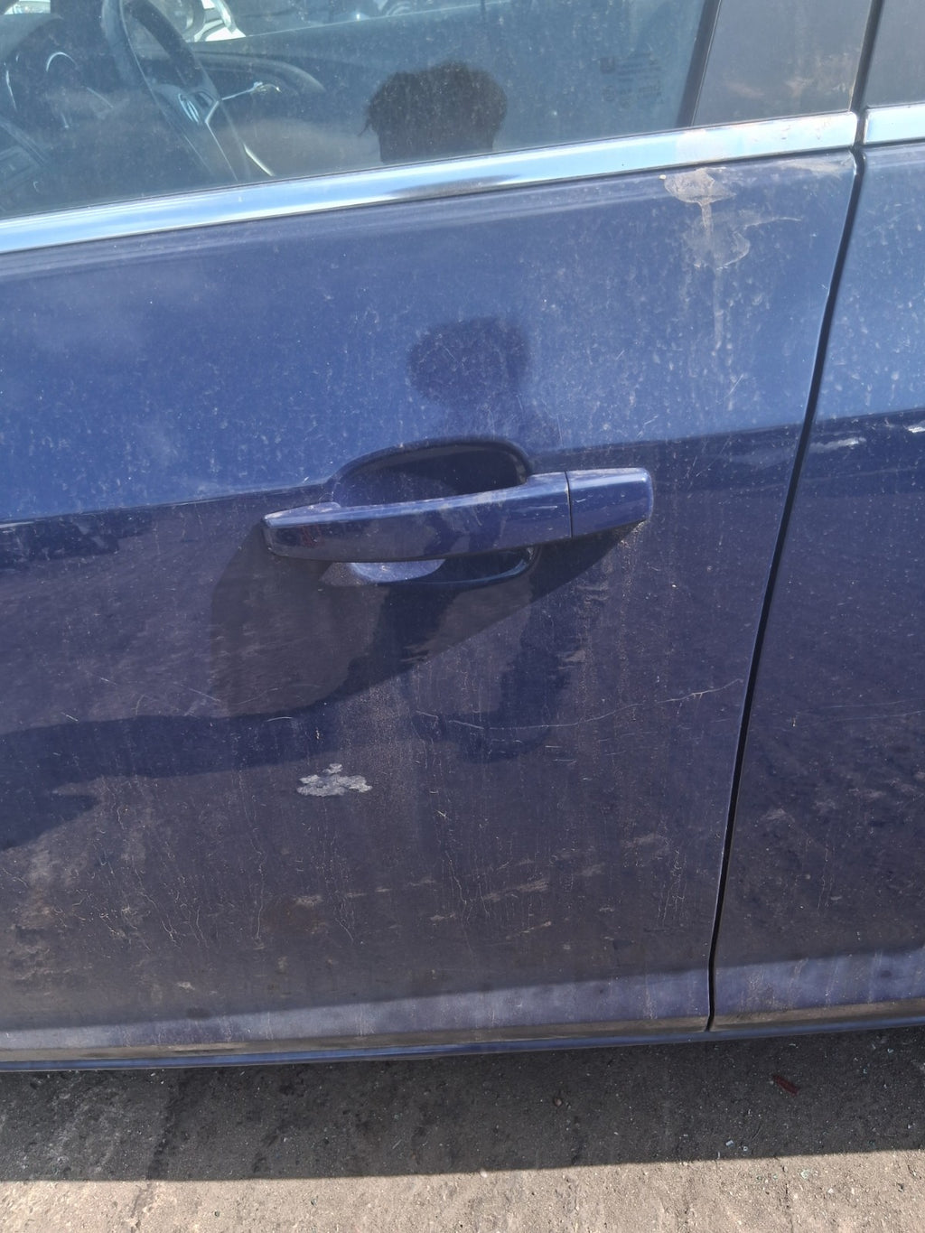 2013 VAUXHALL ASTRA J ESTATE NSF PASSENGER SIDE FRONT LEFT BARE DOOR BLUE